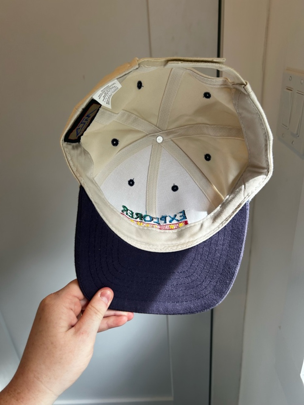 Vintage 90s Explorer RV Club Canada Embroidered Baseball Cap 100% Cotton NWOT - Picture 3 of 6
